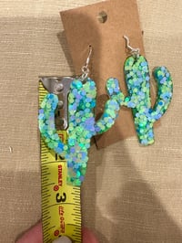 Image 4 of Jumbo Cactus Earrings