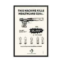 Image 1 of Framed Healthcare Gun Poster