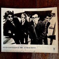 Elvis Costello & the Attractions 8" x 10" promo glossy fully signed! 