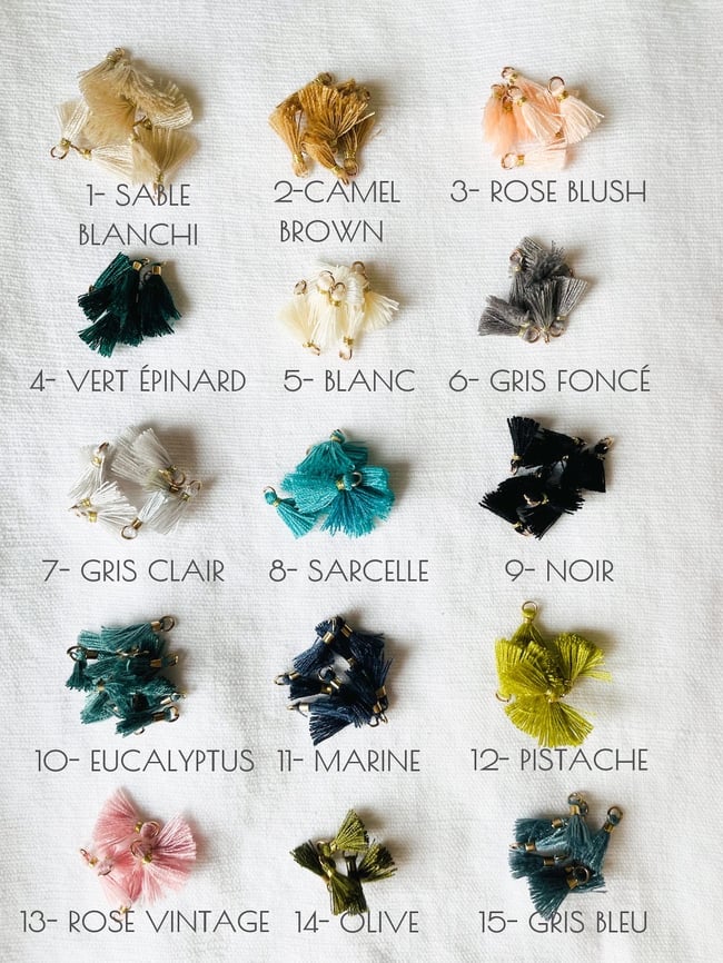 CAPUCINE | Créoles en acier inox doré et mini pompon coloré