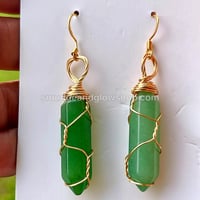 Image 8 of Polished Crystal Hexagonal Earrings (Almost Sold Out!) 