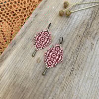Image 1 of Hiraeth earrings - Wine