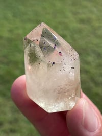 Image 5 of Natural Citrine Phantom With Hematite & Titanium Inclusions #1825