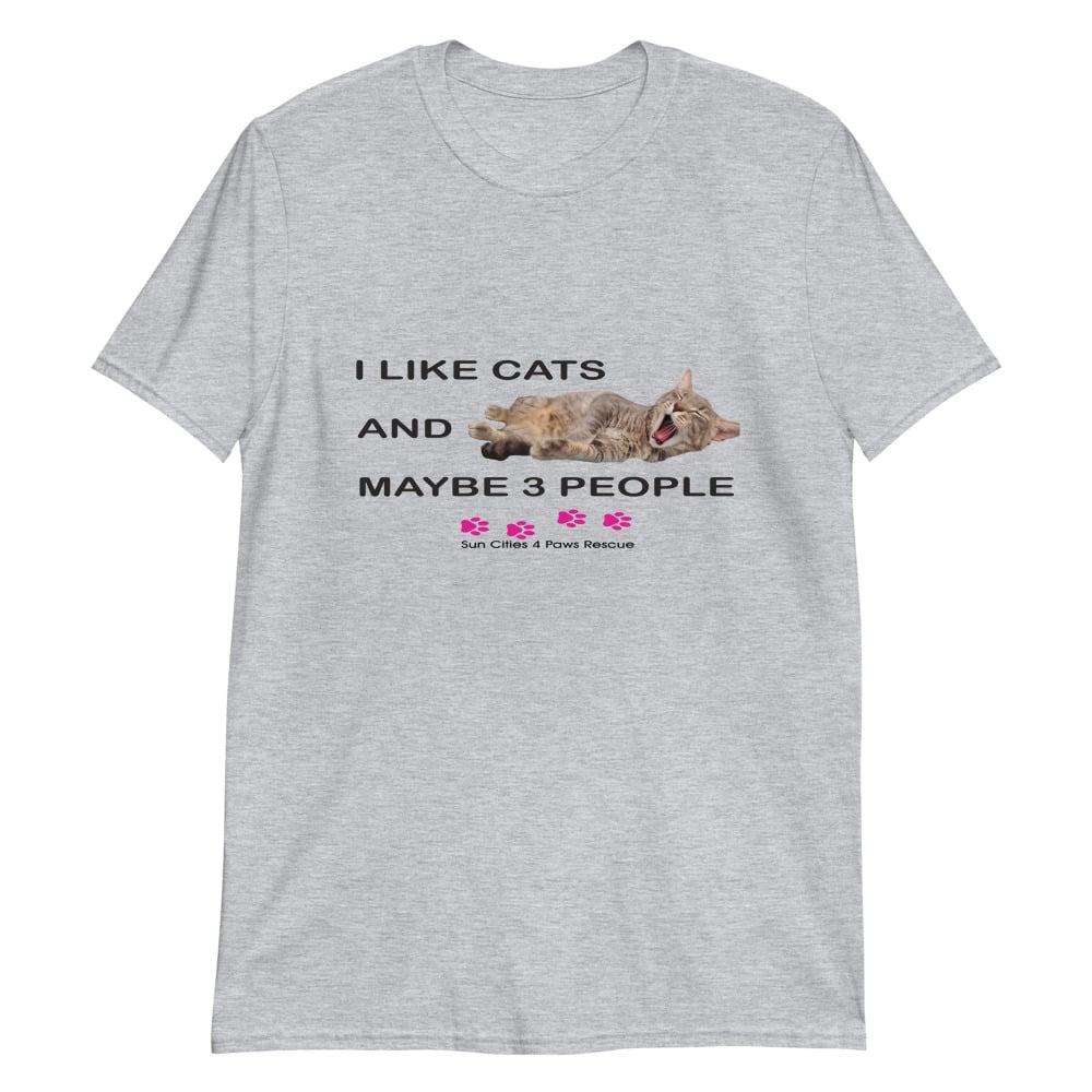 Image of 4 Paws "I Like Cats and..." - T-Shirt