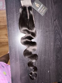 Image 1 of 18 inch 2x6 body wave closure 