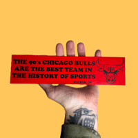 Image 1 of 1990’s Chicago Bulls Bumper Sticker