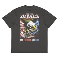 The "Freedom & Sh*t" Patriotic Eagle Boxy Tee 🦅💥