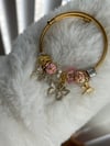 Pink Butterfly Charm Bracelet