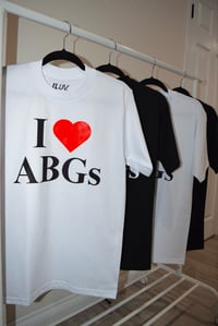 Image 2 of "I LOVE ABGs" WHITE TEE