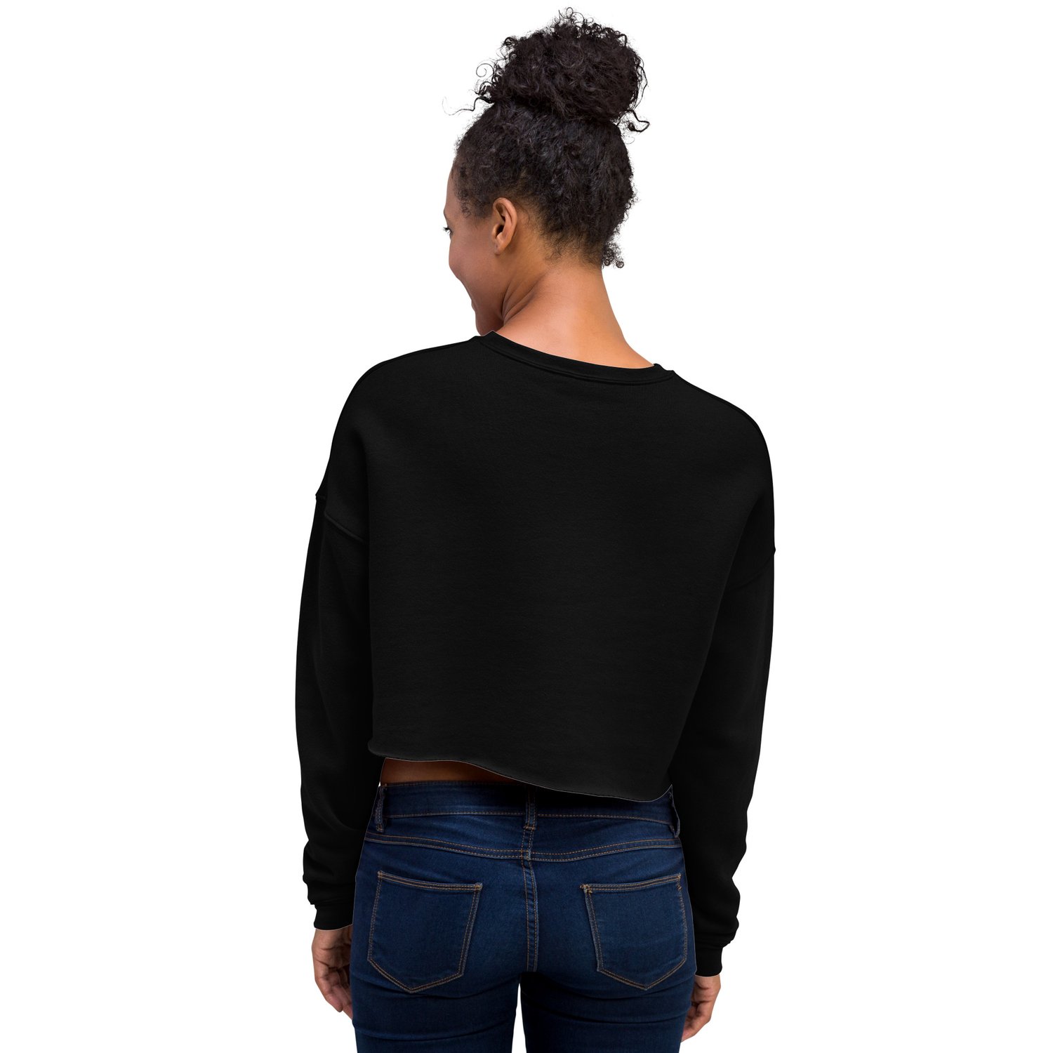 Image of She Dwells in the Garden of Earthy Delights - Fleece Crop Sweatshirt