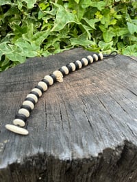 Image 4 of Bog oak and bone bead set