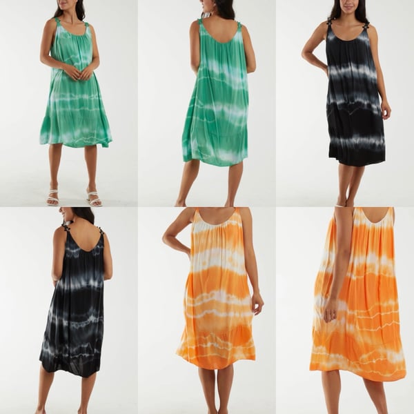 Image of Tie Dye Swing Dress
