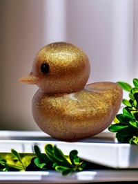Image 4 of Set of 3 Resin Art OlllllO Ducks Ceramic Coated with Ducking Cards 'The Phoenix'