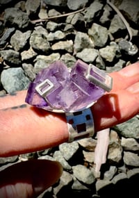 Image 6 of Framed Violet Cubism