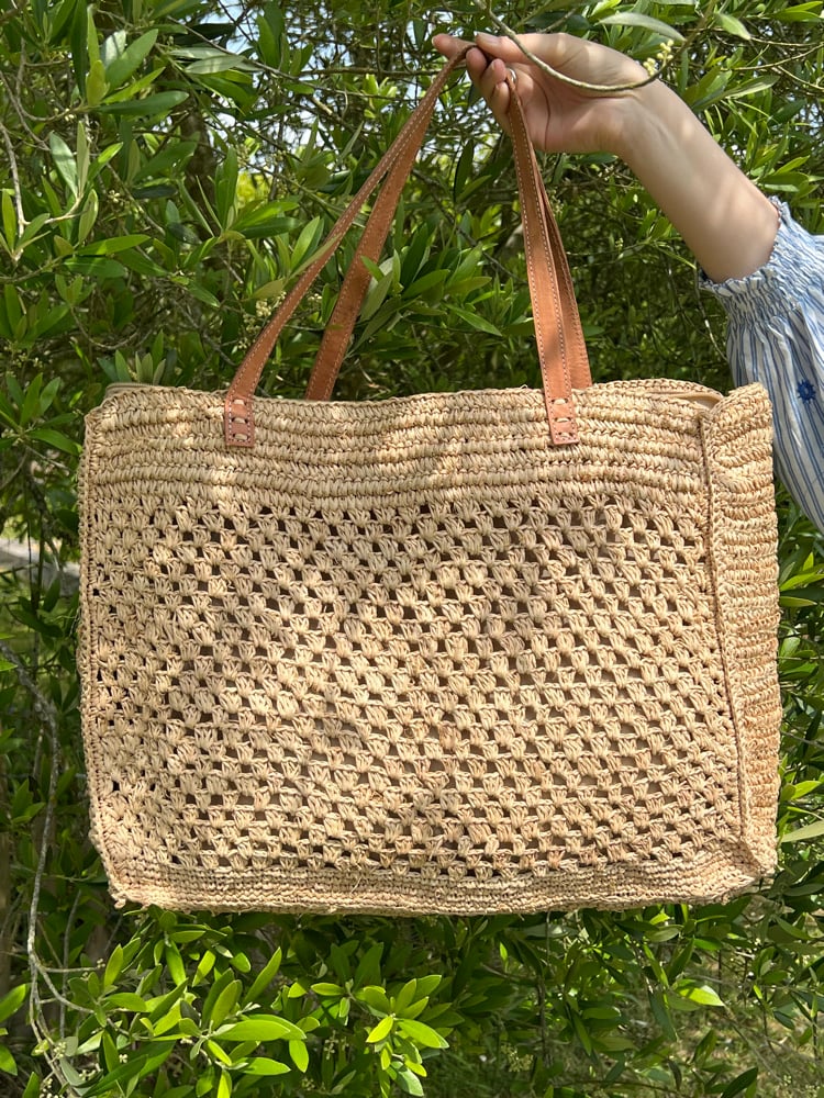 Image of Grand Sac en Raphia MYA 