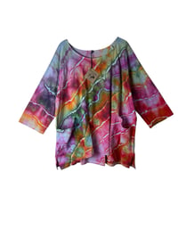 Image 2 of L 100% Cotton Forager Top in Euphoria Geode Ice Dye