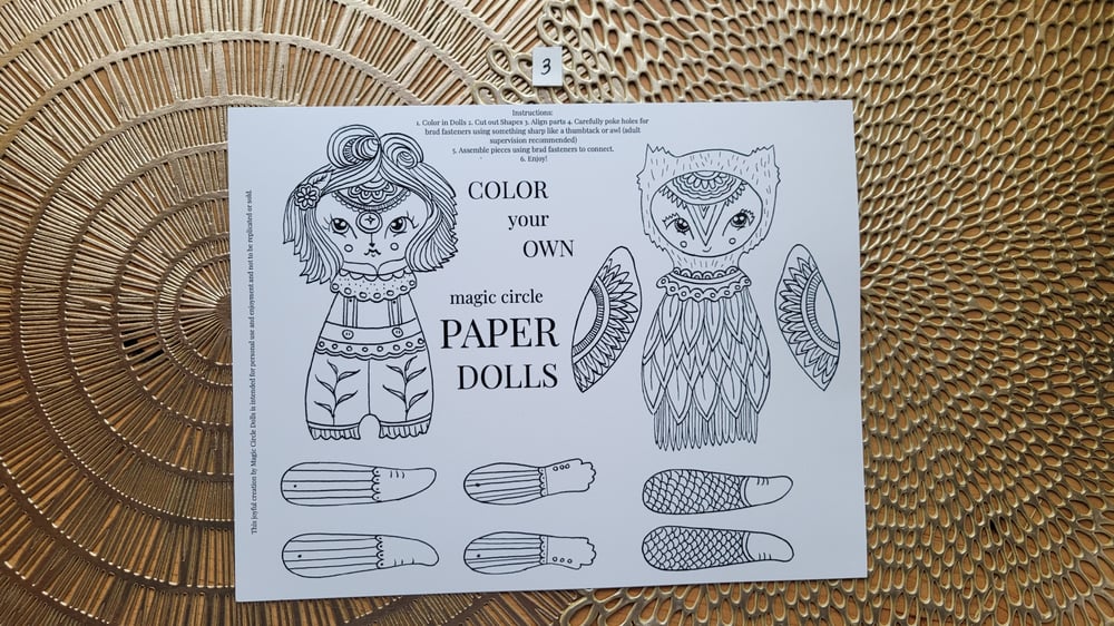 Image of Color your own Paper Dolls