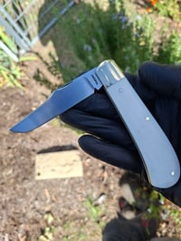 Image 2 of Clip point slippie. Faux ivory.