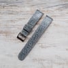 18mm Crocodile Strap In Denim Light