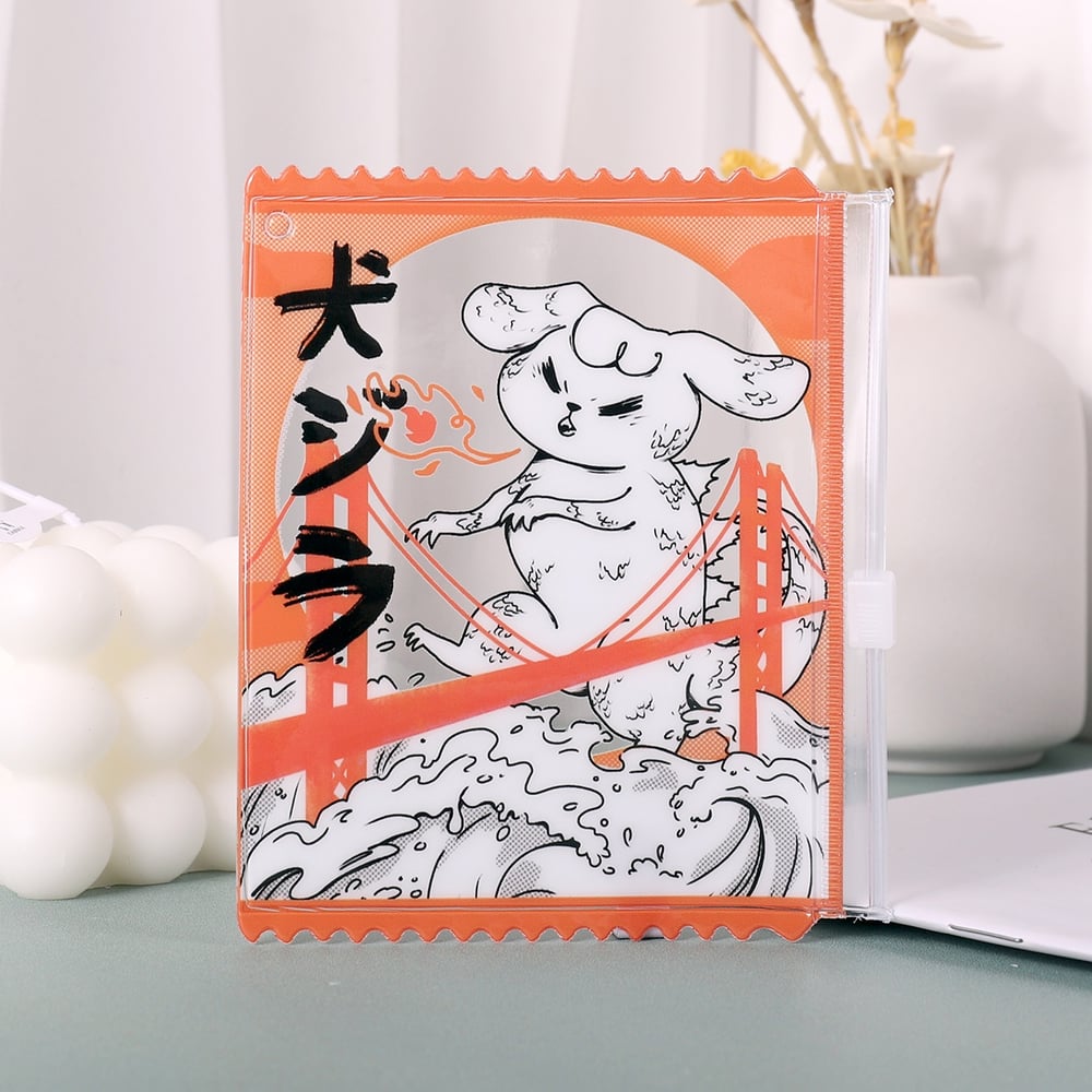 Image of Dogzilla PVC mini clear zip pouch