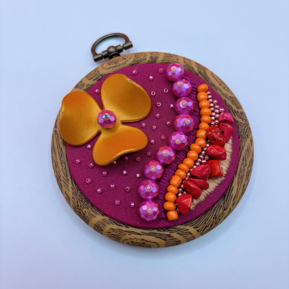 Image of Mini Magenta Landscape Hoop