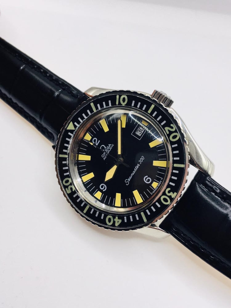 Image of omega seamaster 300 automatic sports mens watch,cal 565-166.024.(BL-28)CROWN WIND ISSUE