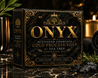 Image 3 of "ONYX" Activated Charcoal Cold Process Soap w/Tea Tree Essential Oil 