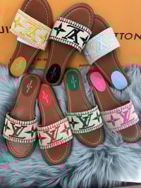 Image 3 of Lou embroidered sandals (click to browse)