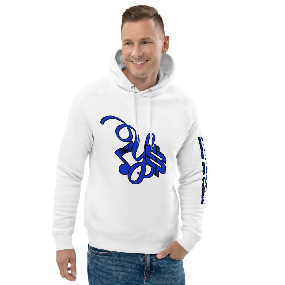 Image of YSDB Exclusive Blue and Black Unisex pullover hoodie
