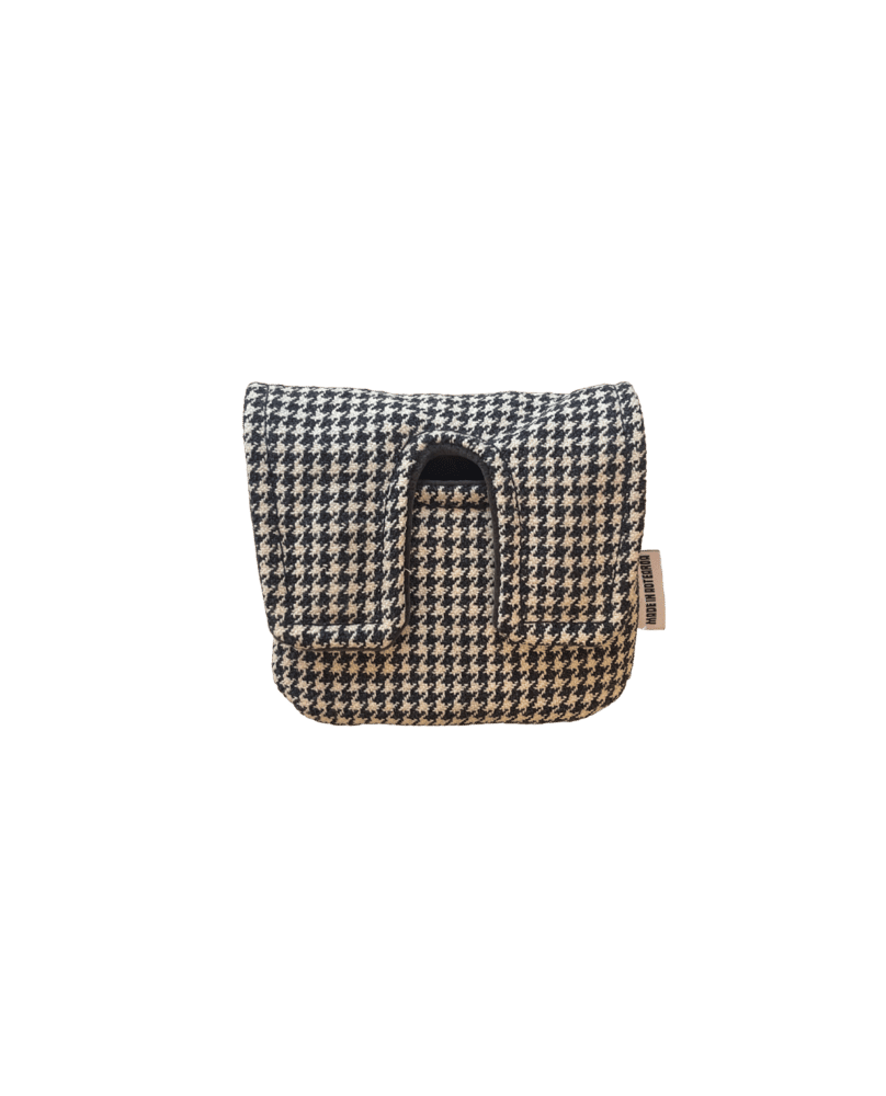 Navy Houndstooth Mallet Putter Cover