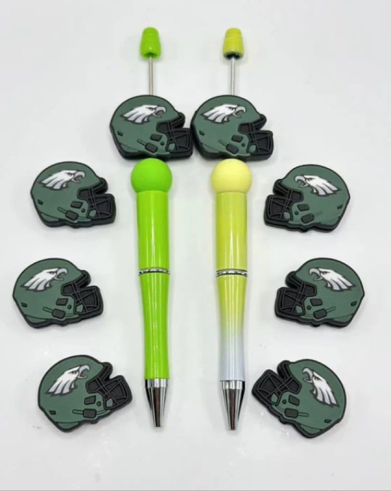 Image of Football Helmets Silicone Bead