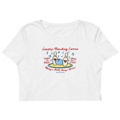 Image of "Lovers' Bowling Lanes" Baby Tee (Version #1)
