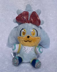 Image of Silver the Hedgehog Plush Keychain