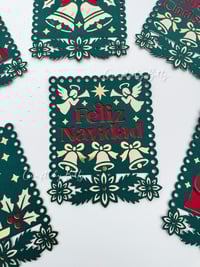 Image 2 of PAPEL PICADO NAVIDEÑO SVG BUNLDE / ARCHIVO DIGITAL 