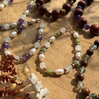Image 5 of Crystal, Pearl & Wood Bracelets
