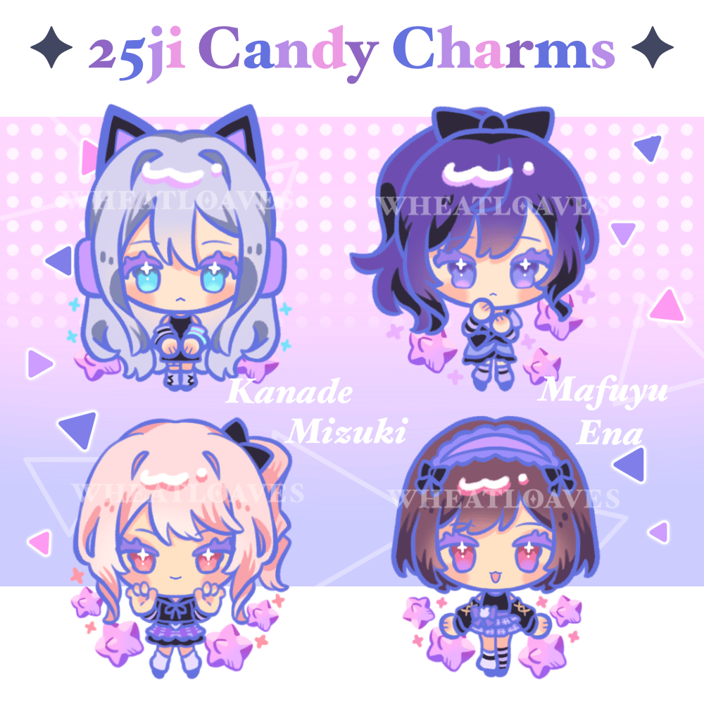 25ji Candy Wavy Acrylic Charms | Wheatloaves 25ji Candy Wavy Acrylic Charms | Wheatloaves