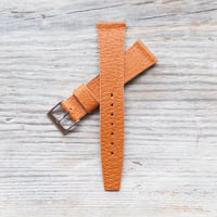 Image 3 of 20mm Corfam Style Pumpkin Pigskin - Stitchless