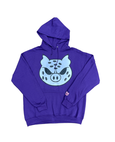 Image of Purple Pig Mask Hoodie 