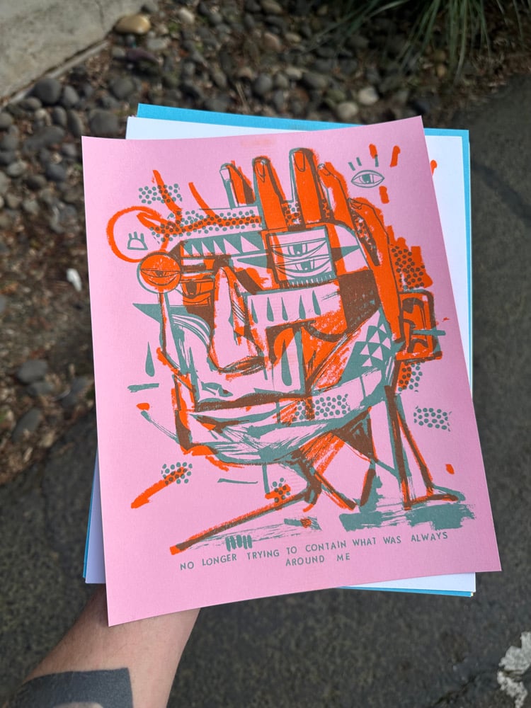 Image of around me riso print