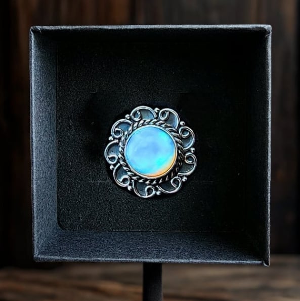 Image of Nequ - Ethiopian Opal Ring in Sterling Silver