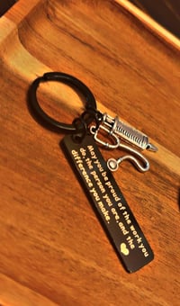 Black Proud Keychain