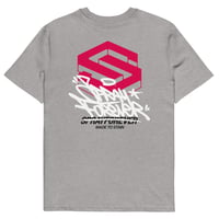 Image 2 of Tagline Red Backprint T-shirt - Grey