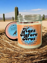 Image 2 of Hoes Before Bros Candle