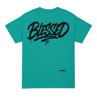 Image 6 of Trubledera Blessed Script DryBlend® T-Shirt