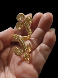 Image 2 of Gold Paj Ntaub Ring