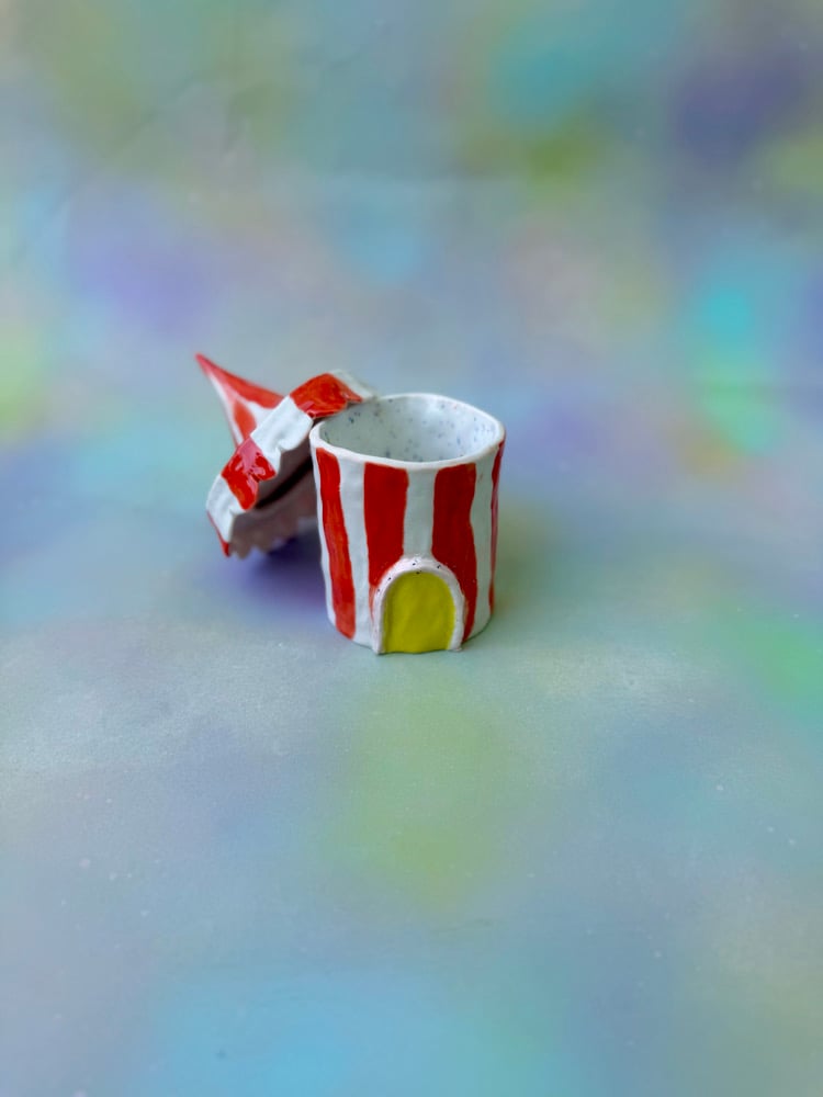 Image of circus tent jar