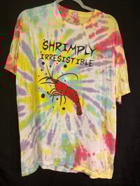 Image 1 of XL Shrimply Irresistible Tie Dye Shirt