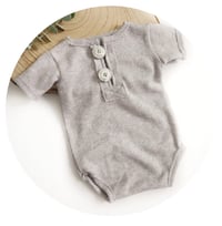 Image 1 of Boys bodysuit Patrick | grey | 12 months