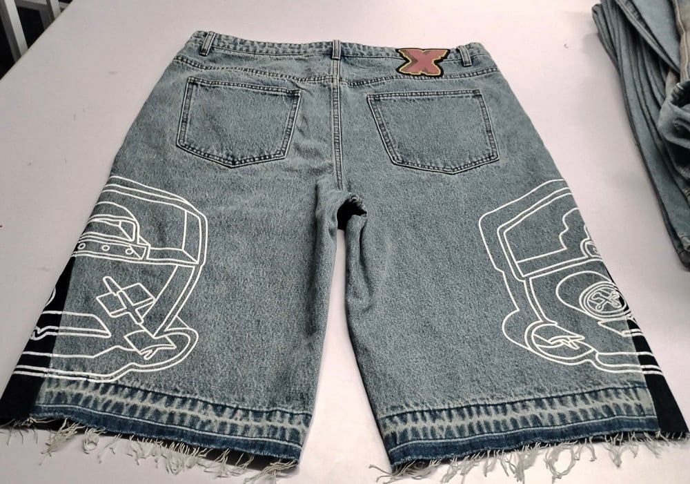 Oversized flare shorts