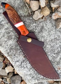 Image 2 of 512 Raindrop Damascus knife.